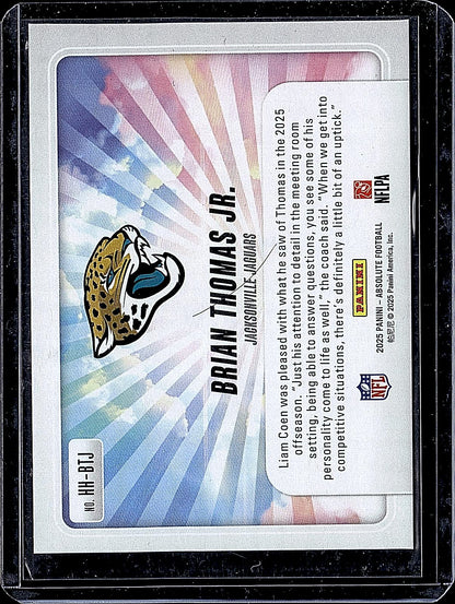 2025 Panini Absolute #HH-BTJ Brian Thomas Jr. Hog Heaven