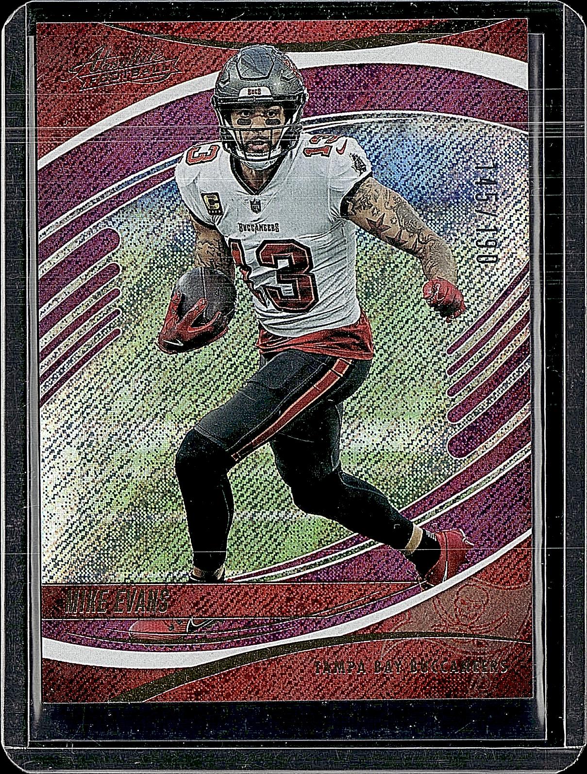 2025 Panini Absolute #27 Mike Evans Purple Rain #/190