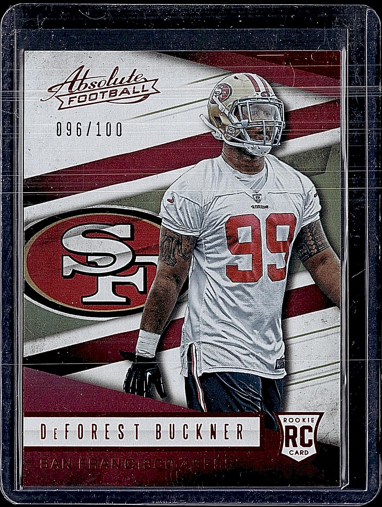 2016 Panini Absolute #187 DeForest Buckner Spectrum Red #/100