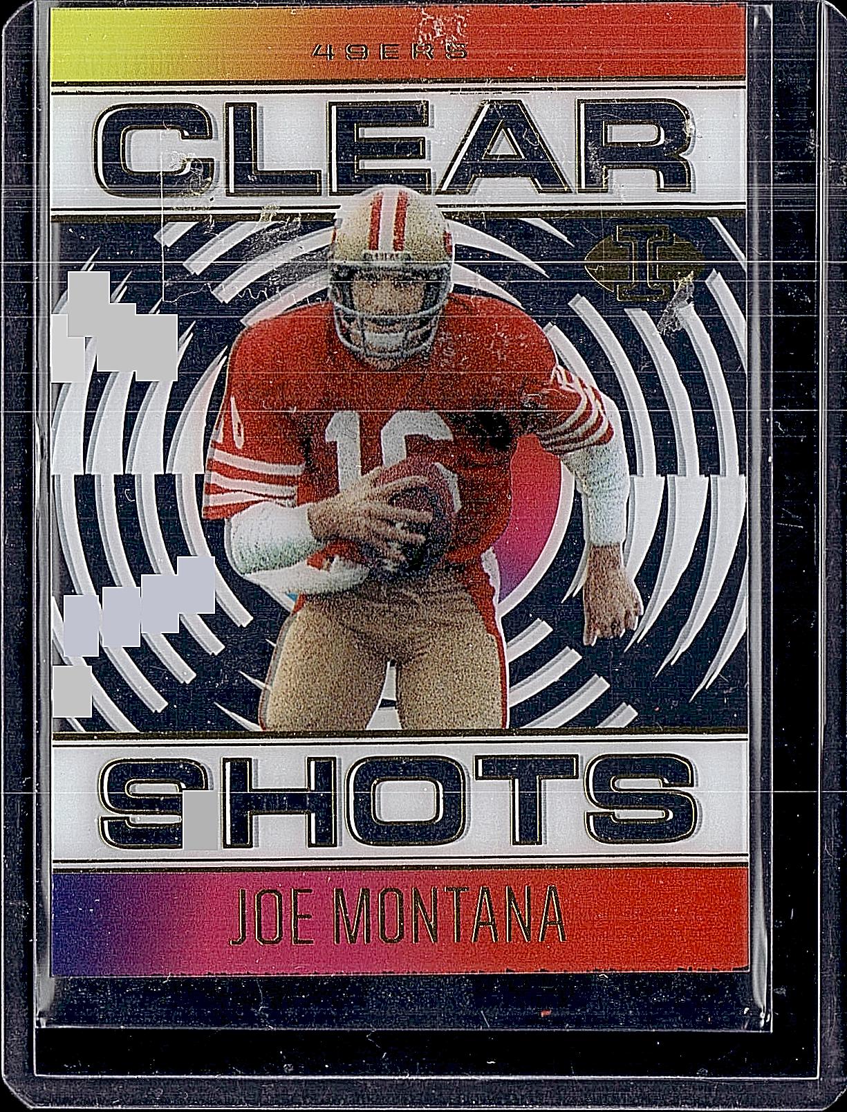 2021 Panini Illusions #CS-12 Joe Montana Clear Shots
