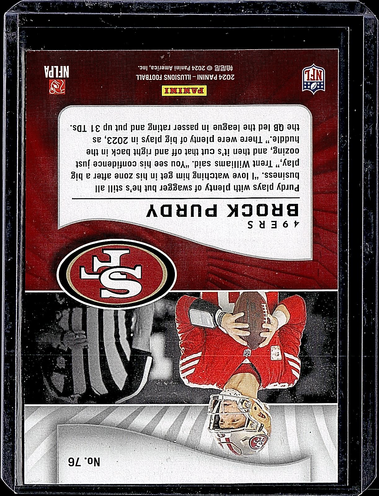 2024 Panini Illusions #76 Brock Purdy