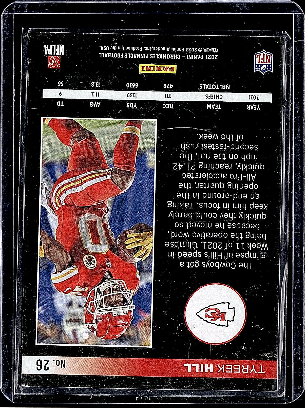 2021 Panini Chronicles #26 Tyreek Hill Pinnacle