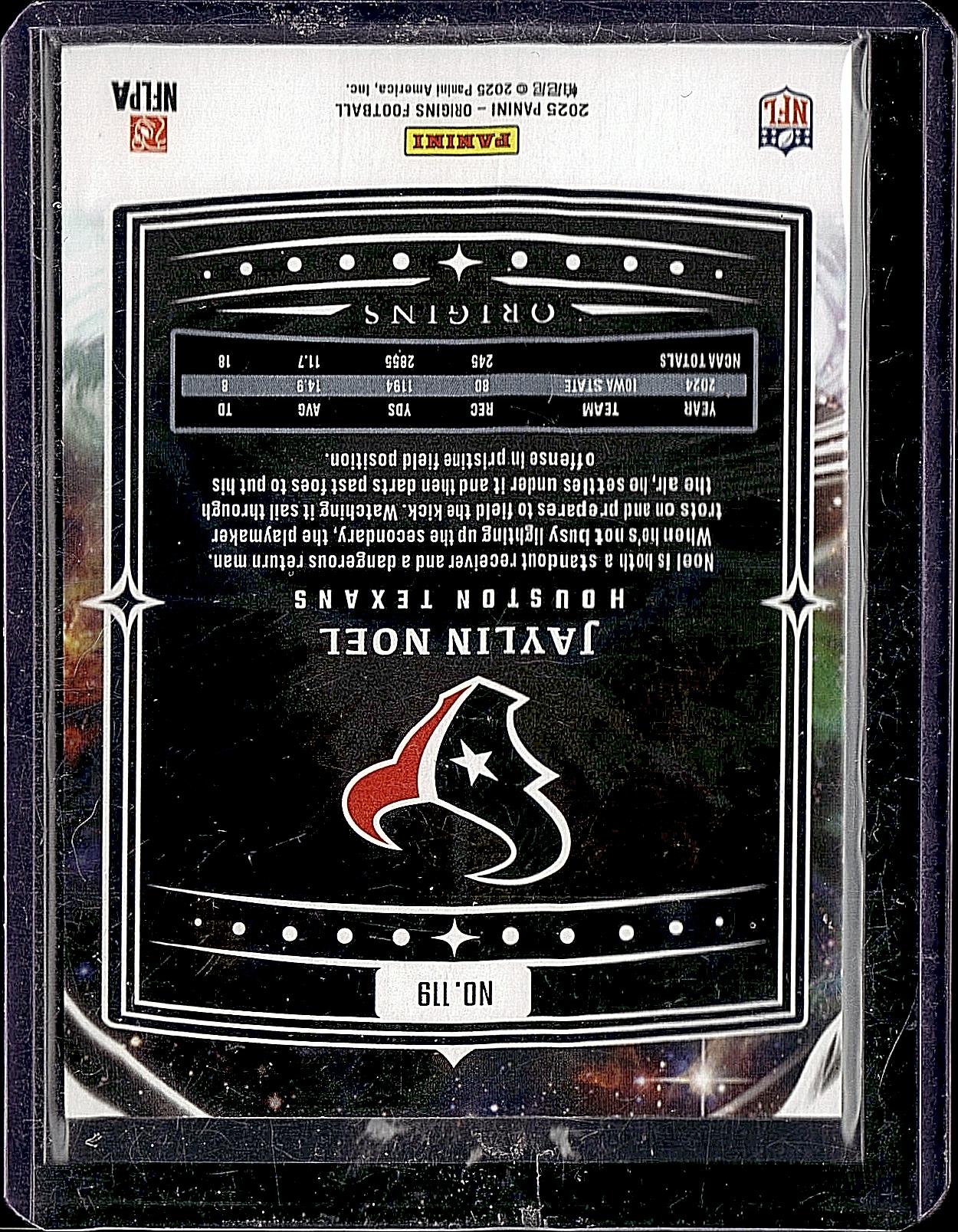 2025 Panini Origins #119 Jaylin Noel Red #/225