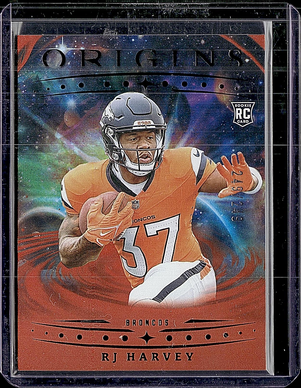 2025 Donruss Optic #208 RJ Harvey Orange #/299
