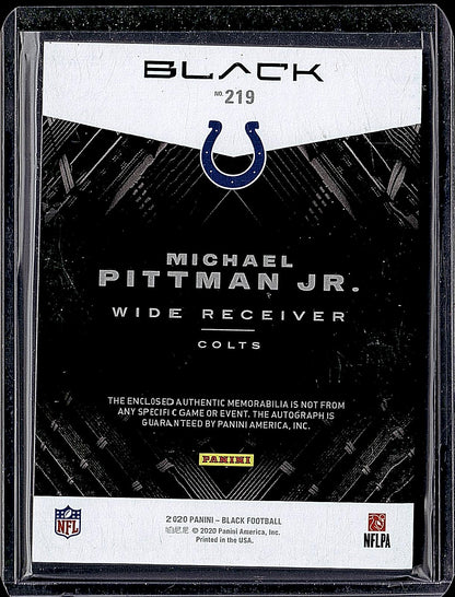 2020 Black Michael Pitman Jr. RPA Silver Ink /25