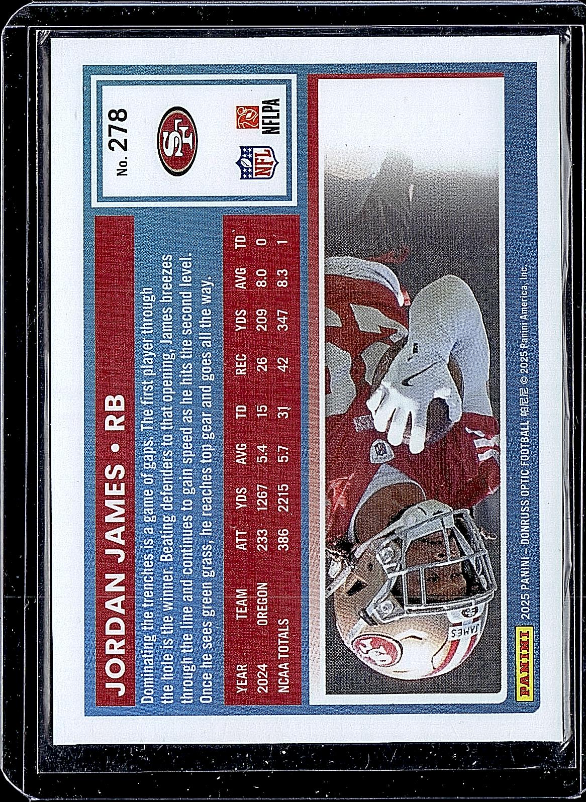 2025 Donruss Optic #278 Jordan James