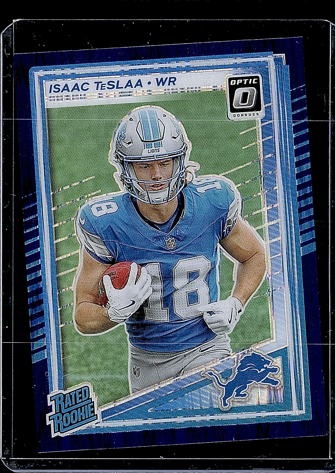 2025 Donruss Optic #219 Isaac TeSlaa Purple Shock Purple