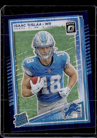 2025 Donruss Optic #219 Isaac TeSlaa Purple Shock Purple