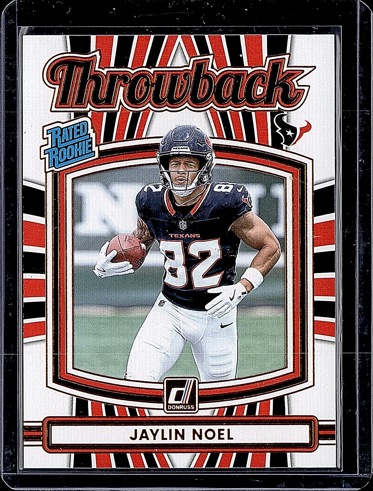 2025 Donruss #45 Jaylin Noel Rated Rookies Throwback