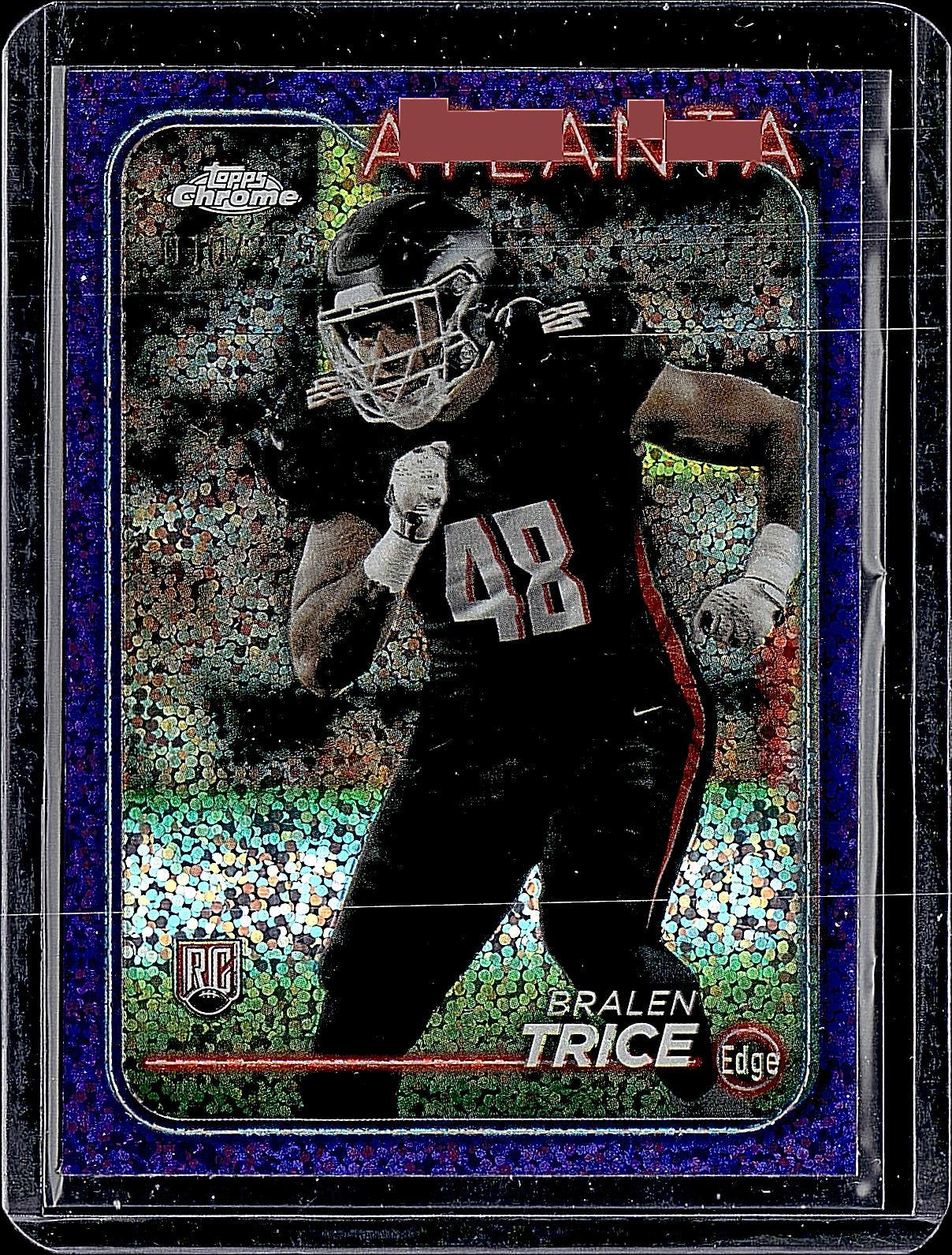 2024 Topps Chrome #234 Bralen Trice Blue Sonar Refractor #/150