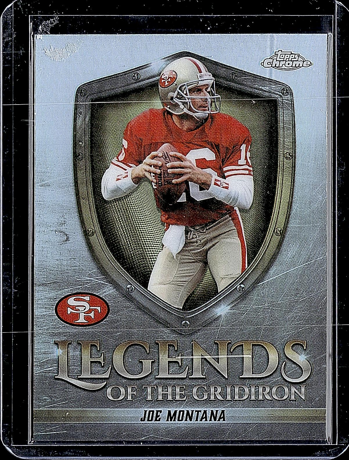 2025 Topps Chrome #LOG-8 Joe Montana Legends of the Gridiron Refractor