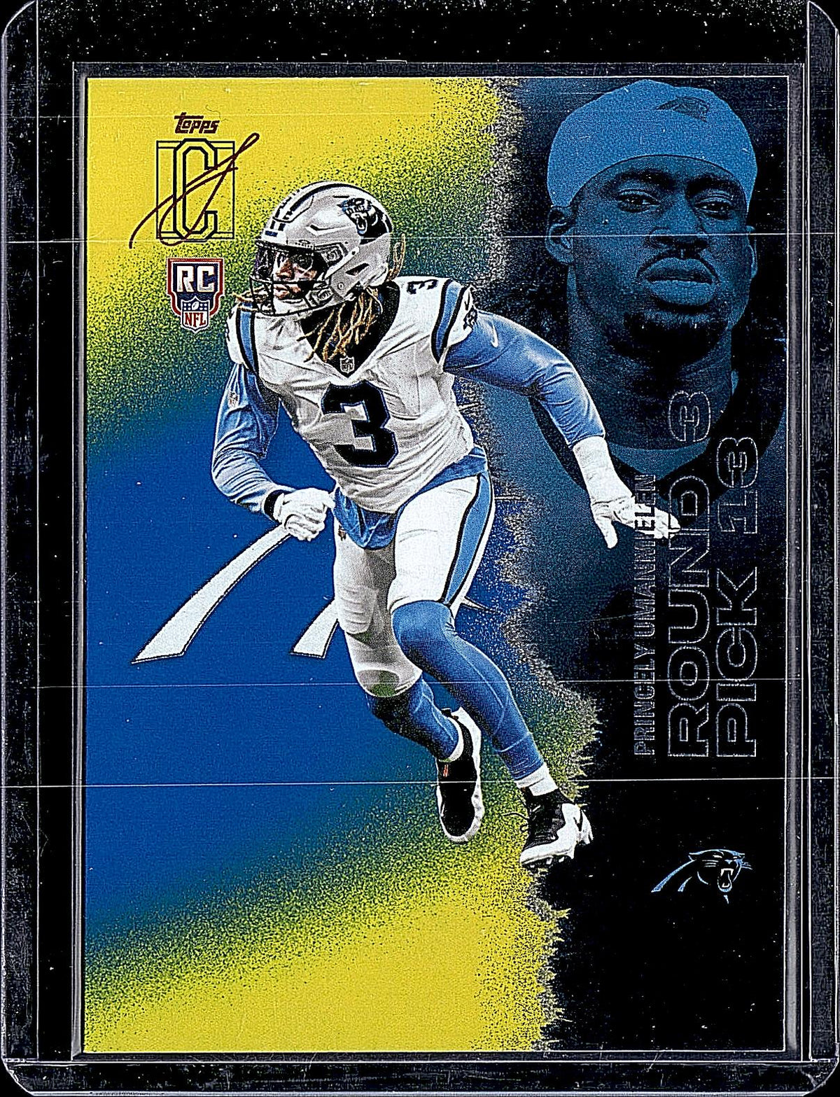 2025 Topps Signature Class #175 Princely Umanmielen Blue & Yellow