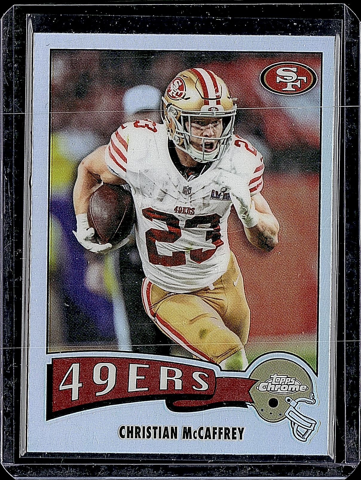 2025 Topps Chrome #1975-29 Christian McCaffrey 1975 Topps Refractor