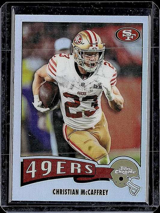 2025 Topps Chrome #1975-29 Christian McCaffrey 1975 Topps Refractor