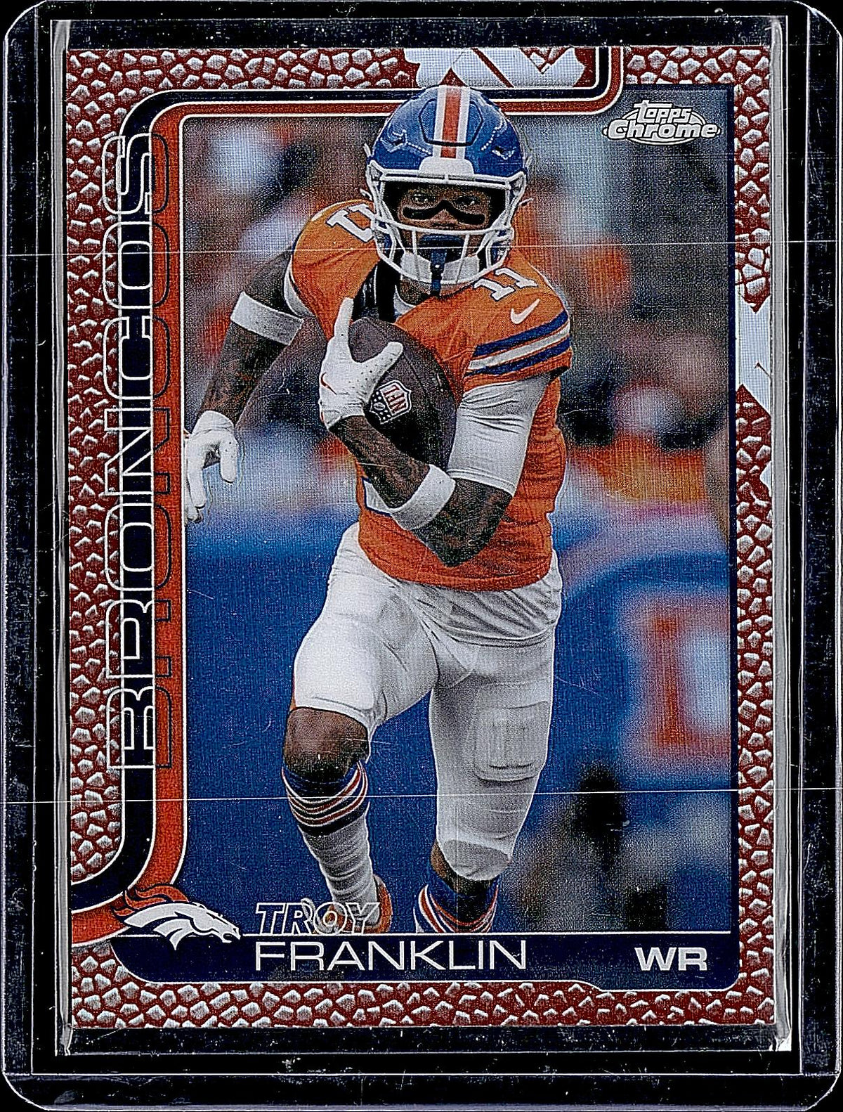 2025 Topps Chrome #91 Troy Franklin Football Leather Refractor