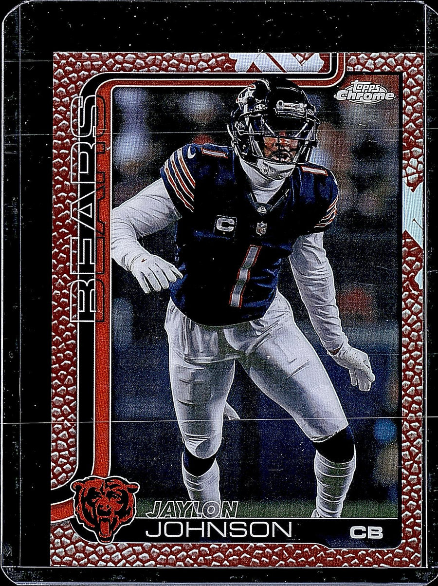 2025 Topps Chrome #57 Jaylon Johnson Football Leather Refractor