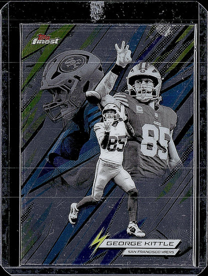 2025 Topps Finest Football  George Kittle Topps Finest Power Kings #PK-10