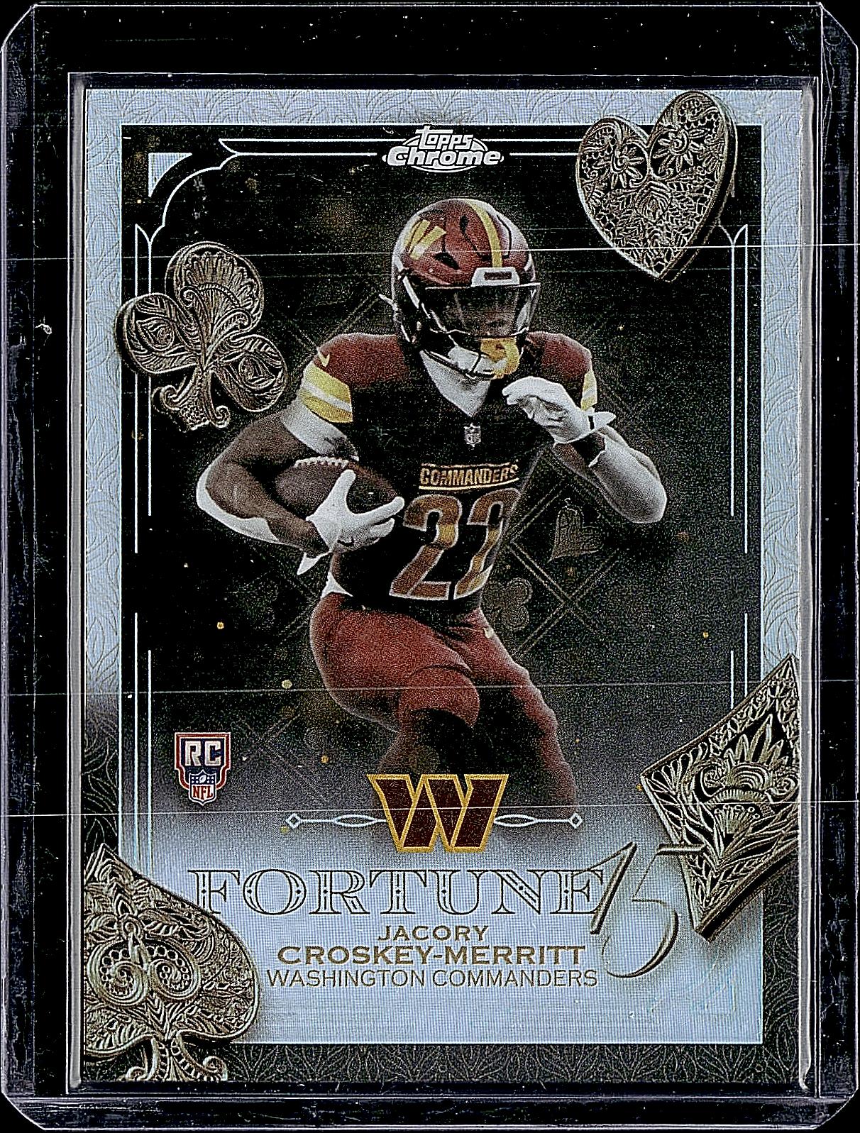 2025 Topps Chrome #F15-29 Jacory Croskey-Merritt Fortune 15