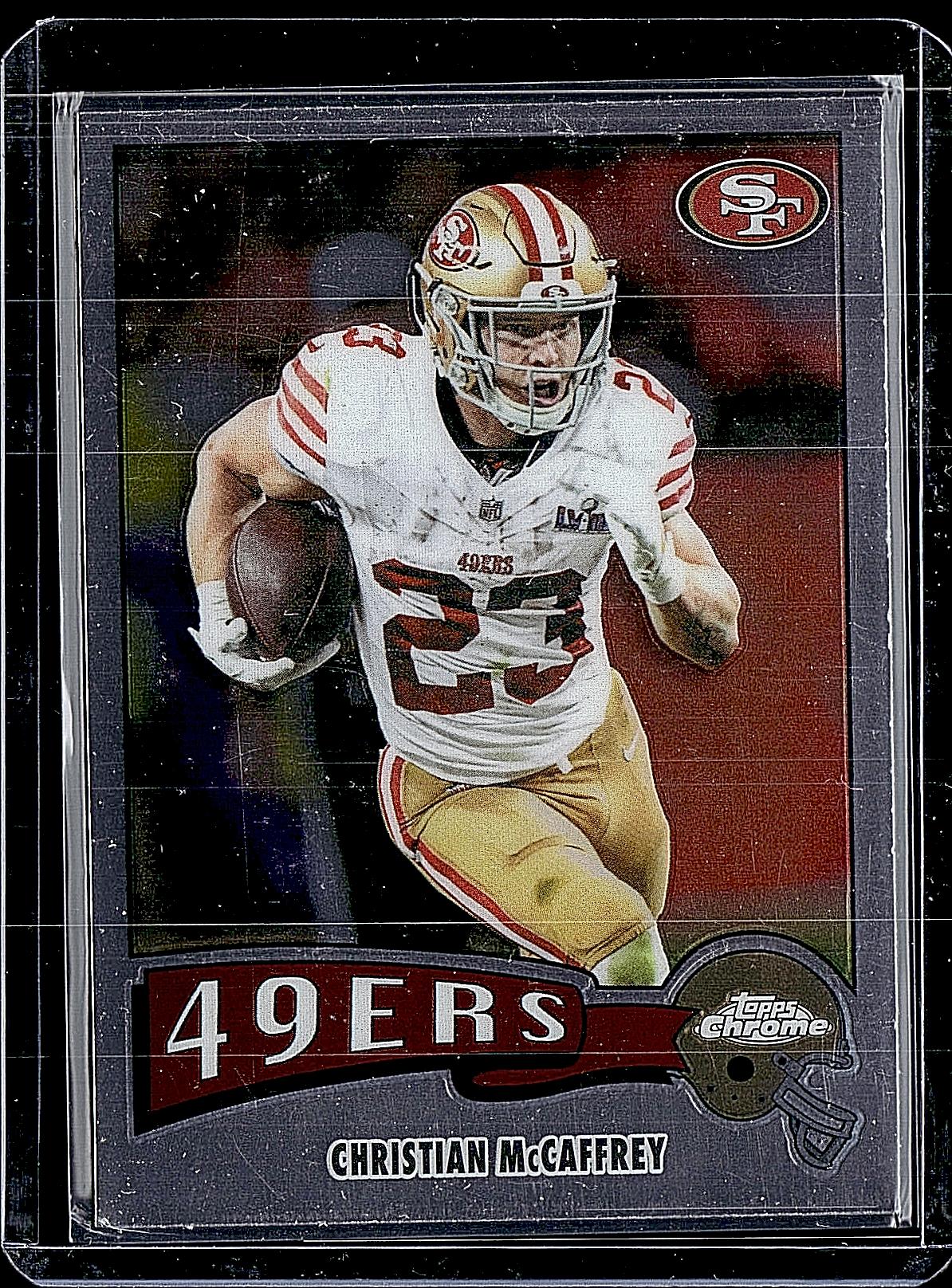 2025 Topps Chrome #1975-29 Christian McCaffrey 1975 Topps Refractor