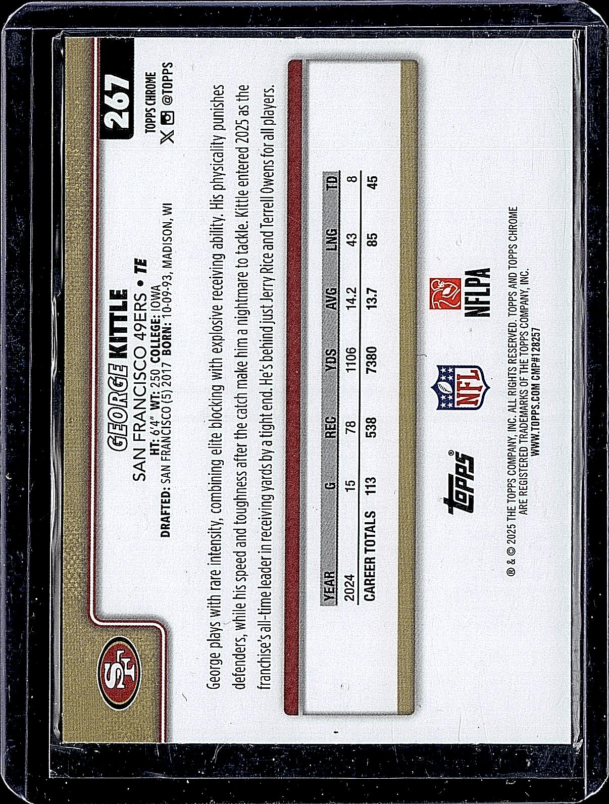 2025 Topps Chrome #267 George Kittle