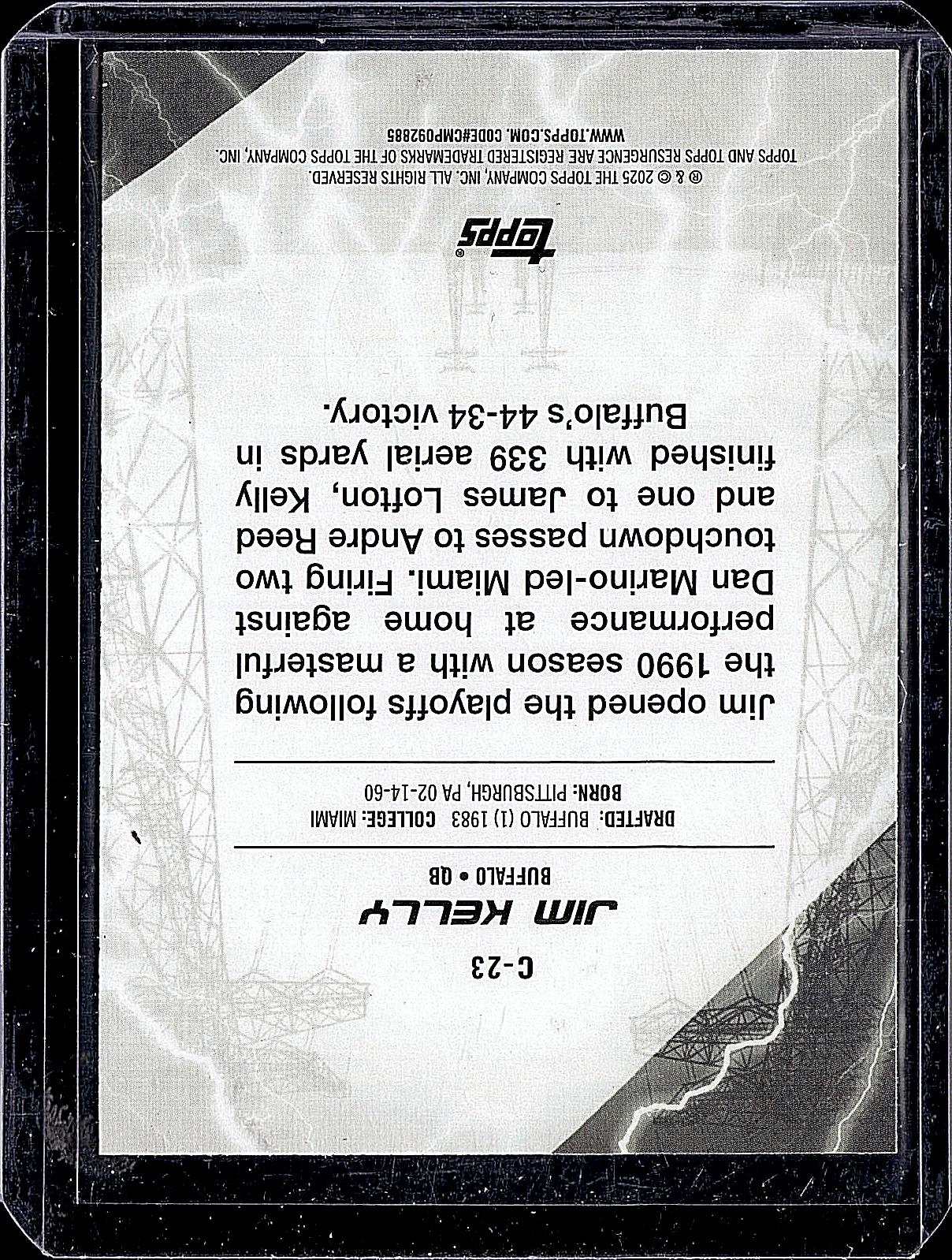 2024 Topps Resurgence #C-23 Jim Kelly Conductors