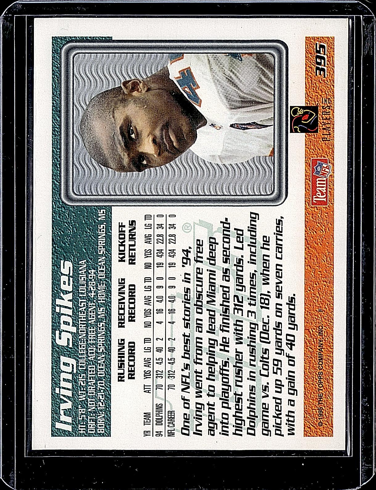 1995 Topps #395 Irving Spikes