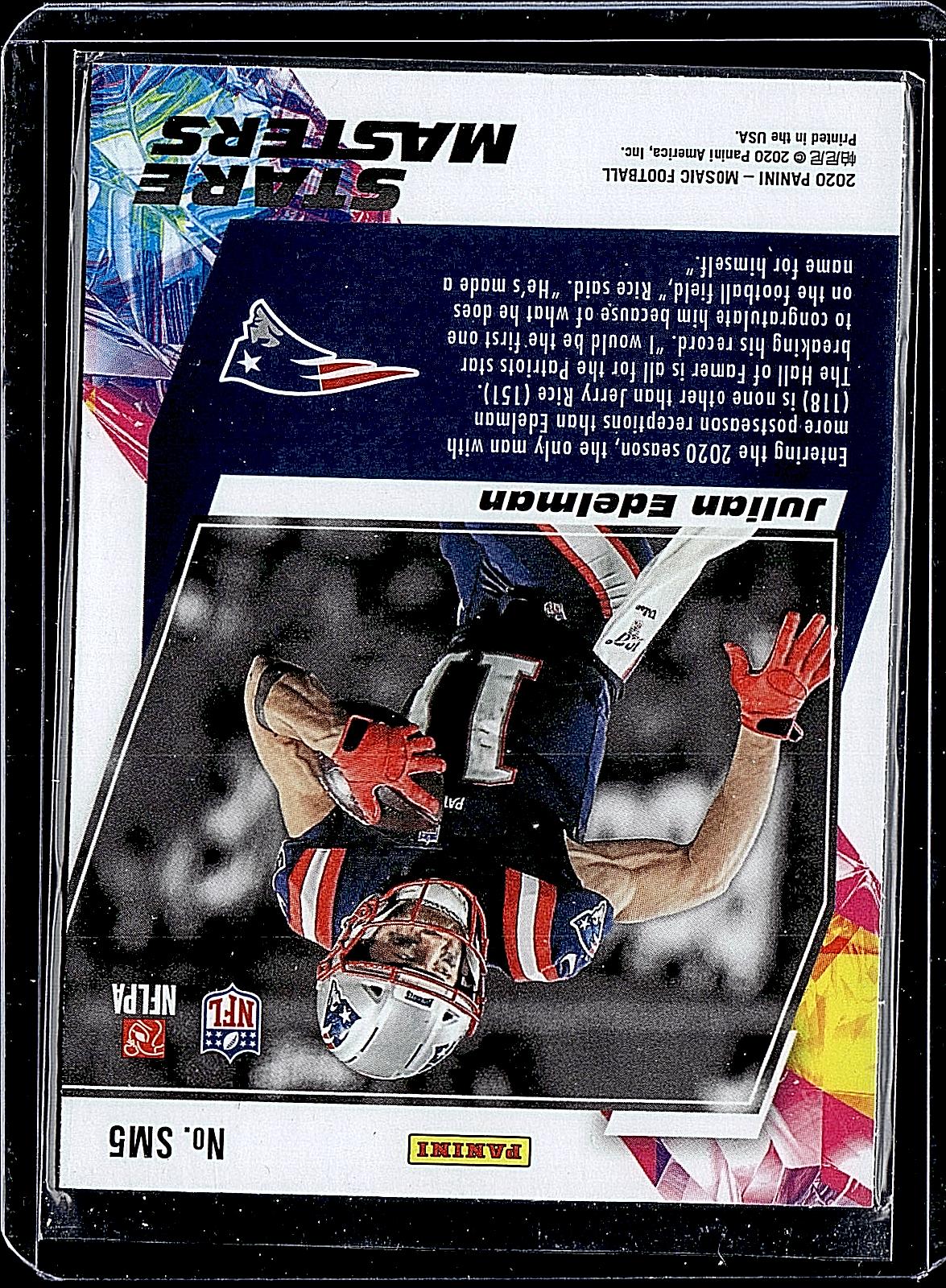 2020 Panini Mosaic #SM5 Julian Edelman Stare Masters