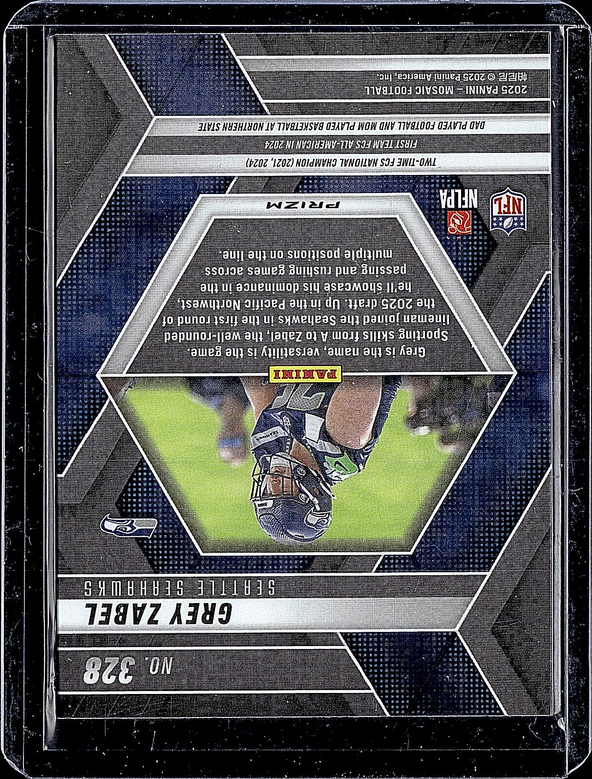 2025 Panini Mosaic #328 Grey Zabel