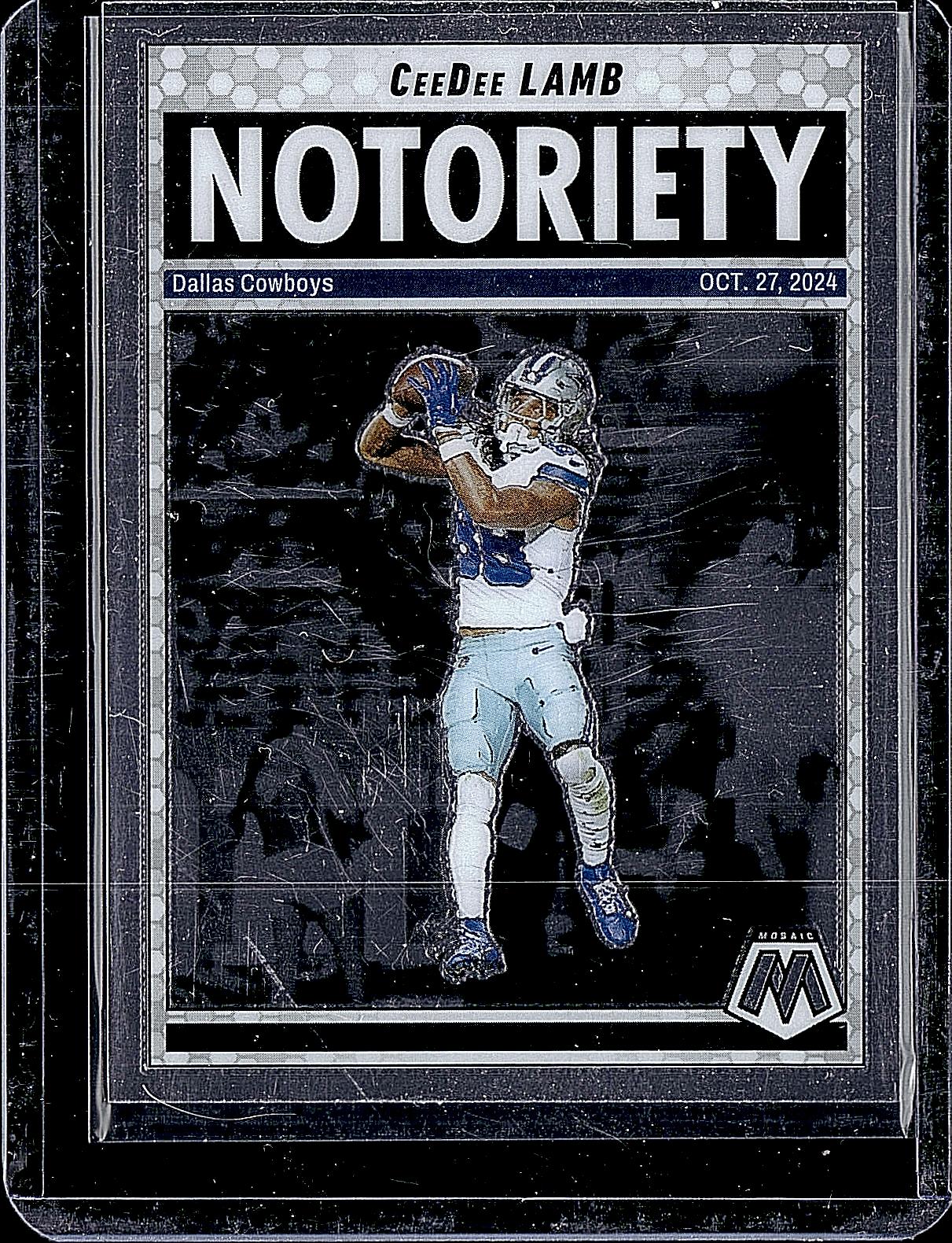 2025 Panini Mosaic #8 CeeDee Lamb Notoriety