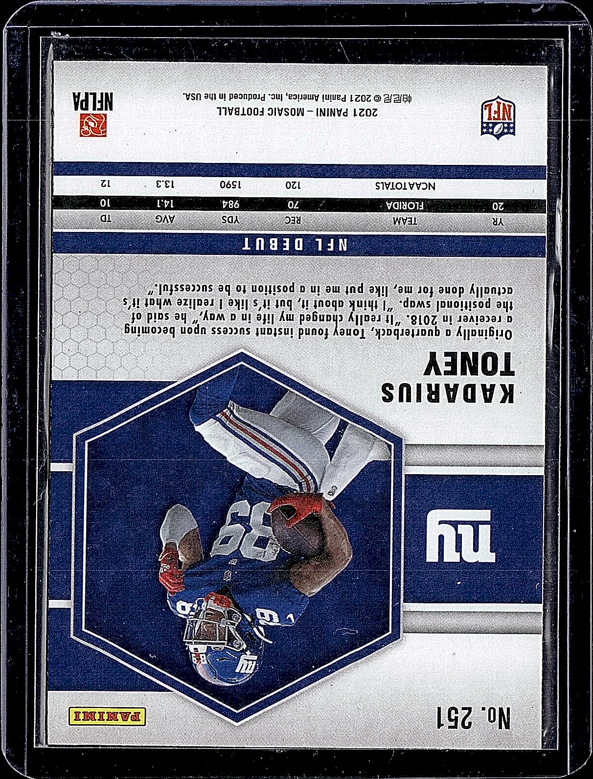 2021 Panini Mosaic #251 Kadarius Toney