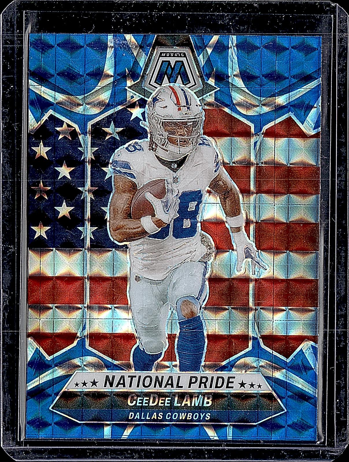 2024 Panini Mosaic #262 CeeDee Lamb Mosaic Reactive Blue