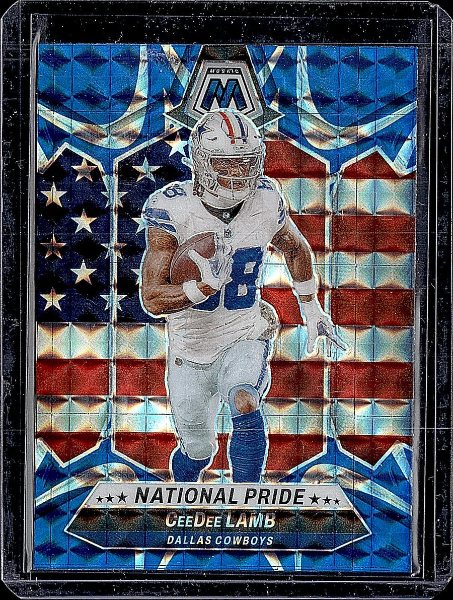2024 Panini Mosaic #262 CeeDee Lamb Mosaic Reactive Blue