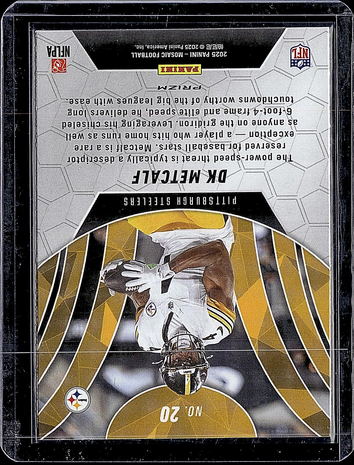 2025 Panini Mosaic #20 DK Metcalf Elevate Mosaic Orange Fluorescent