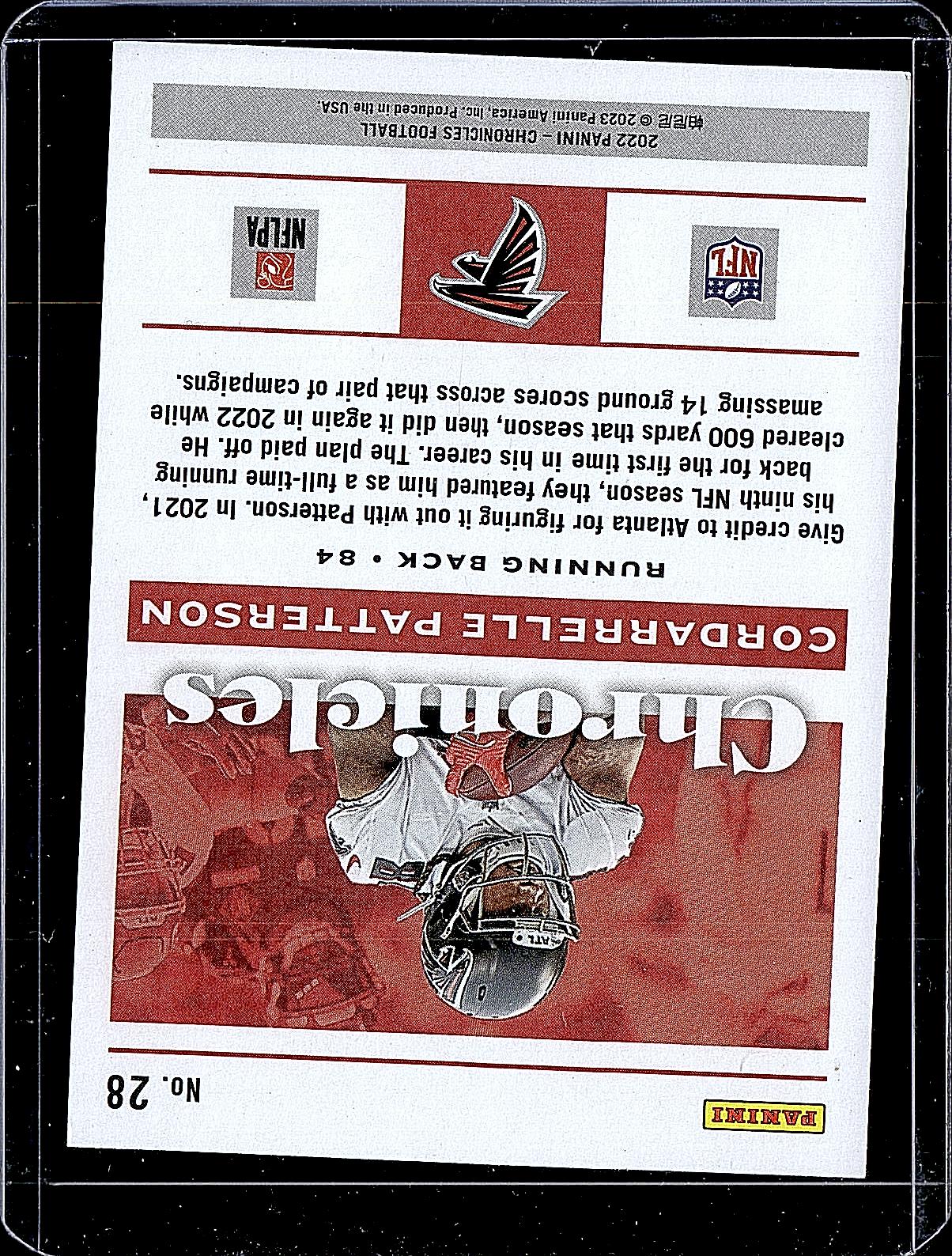 2022 Panini Chronicles #28 Cordarrelle Patterson