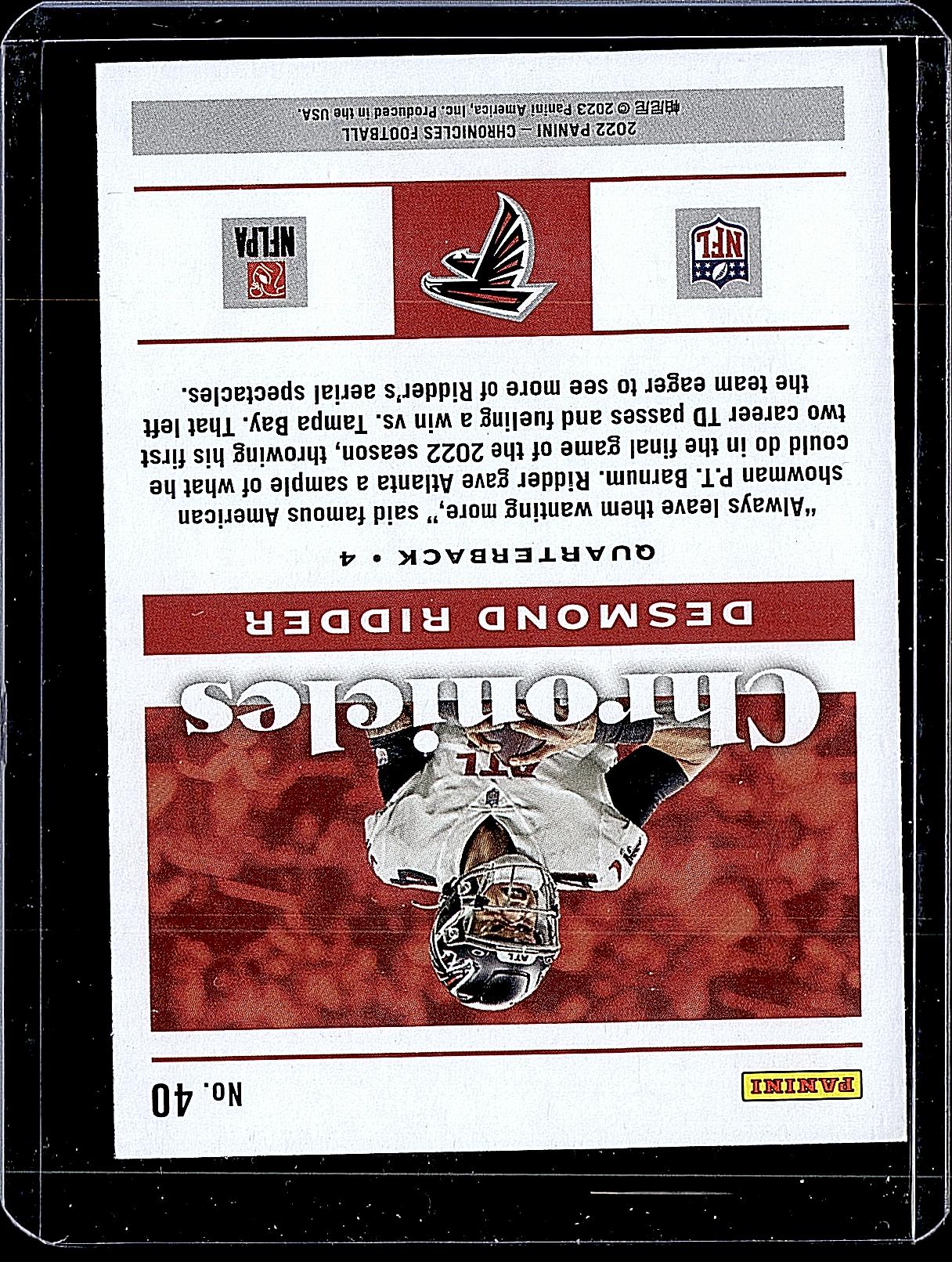2022 Panini Chronicles #40 Desmond Ridder