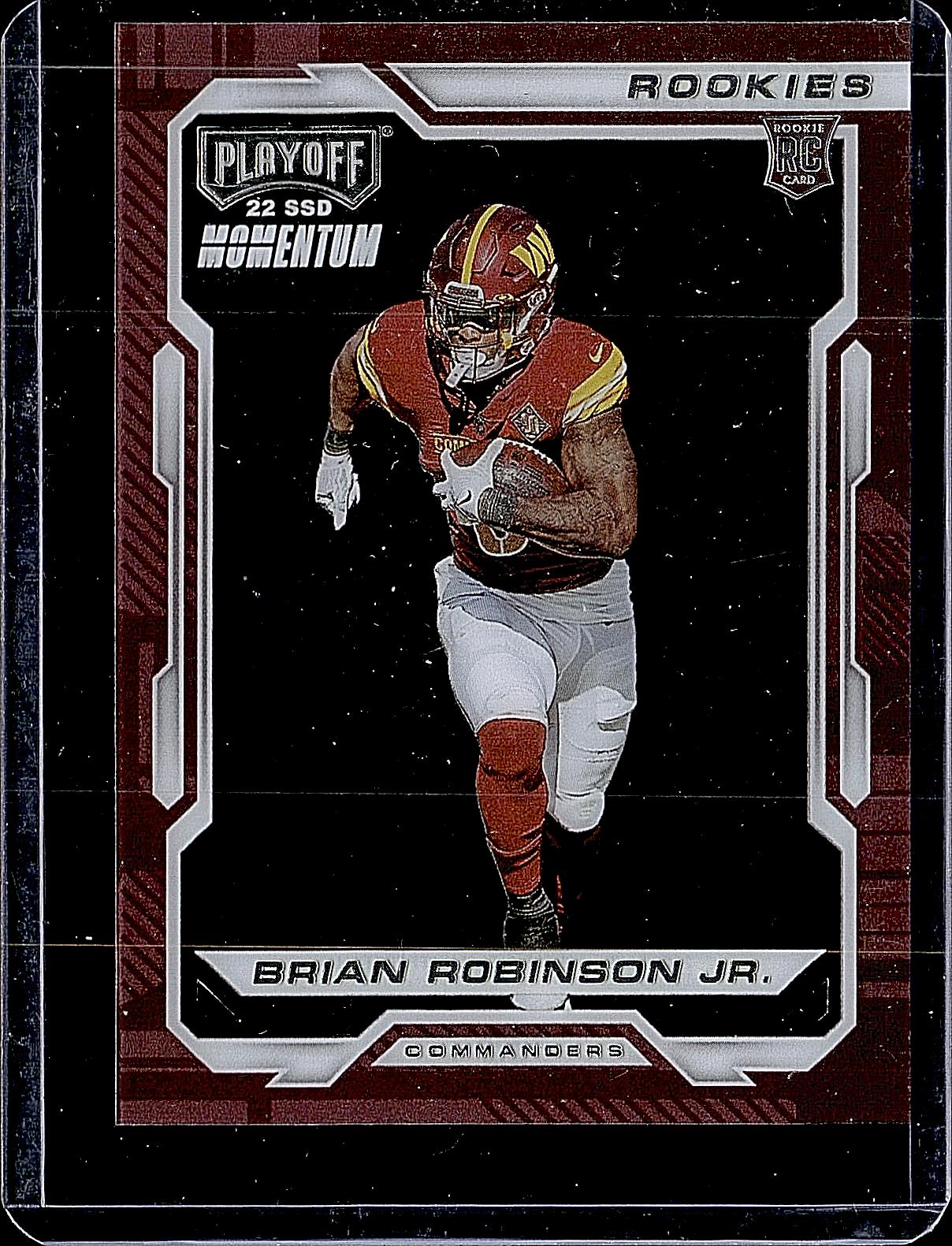 2022 Panini Chronicles #PMR-25 Brian Robinson Jr. Playoff Momentum Rookies