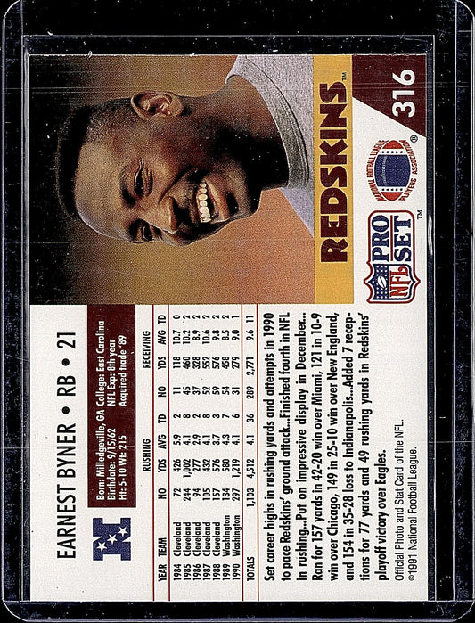 1991 Pro Set #316 Earnest Byner