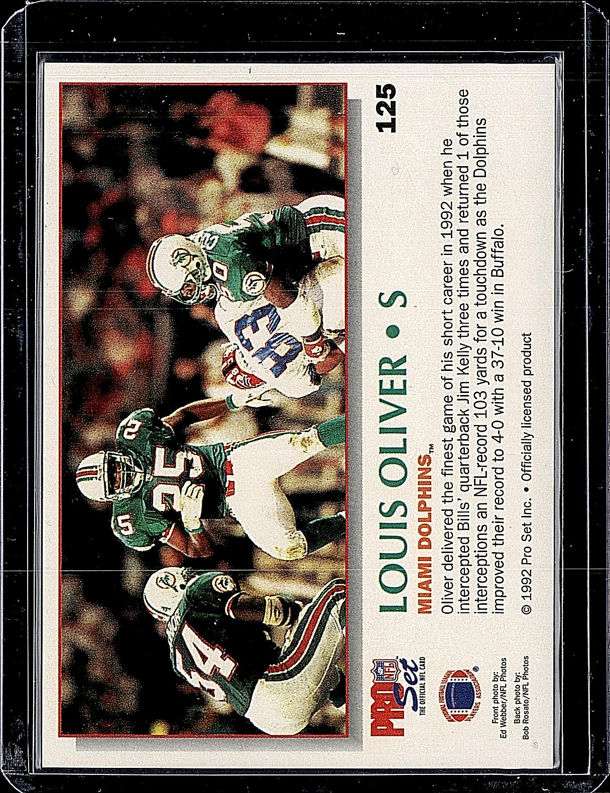 1992 Pro Set Power #125 Louis Oliver