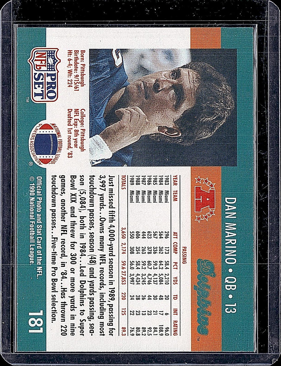1990 Pro Set #181 Dan Marino