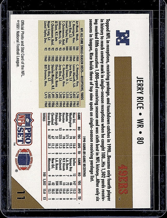 1991 Pro Set #11 Jerry Rice