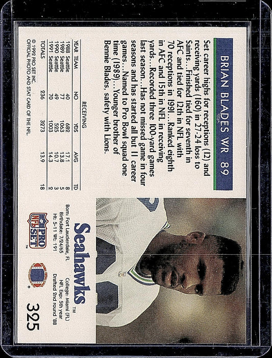 1992 Pro Set #325 Brian Blades