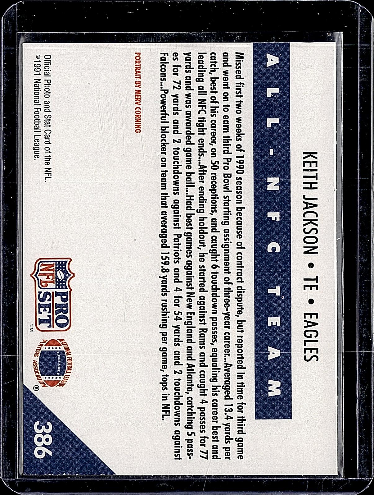 1991 Pro Set #386 Keith Jackson