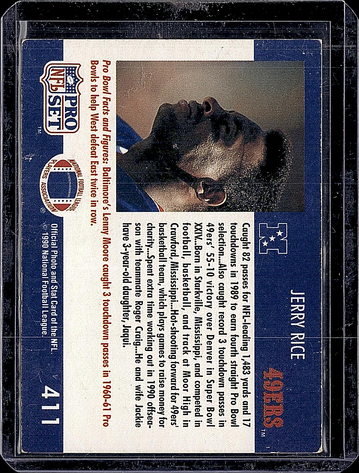 1990 Pro Set #411 Jerry Rice