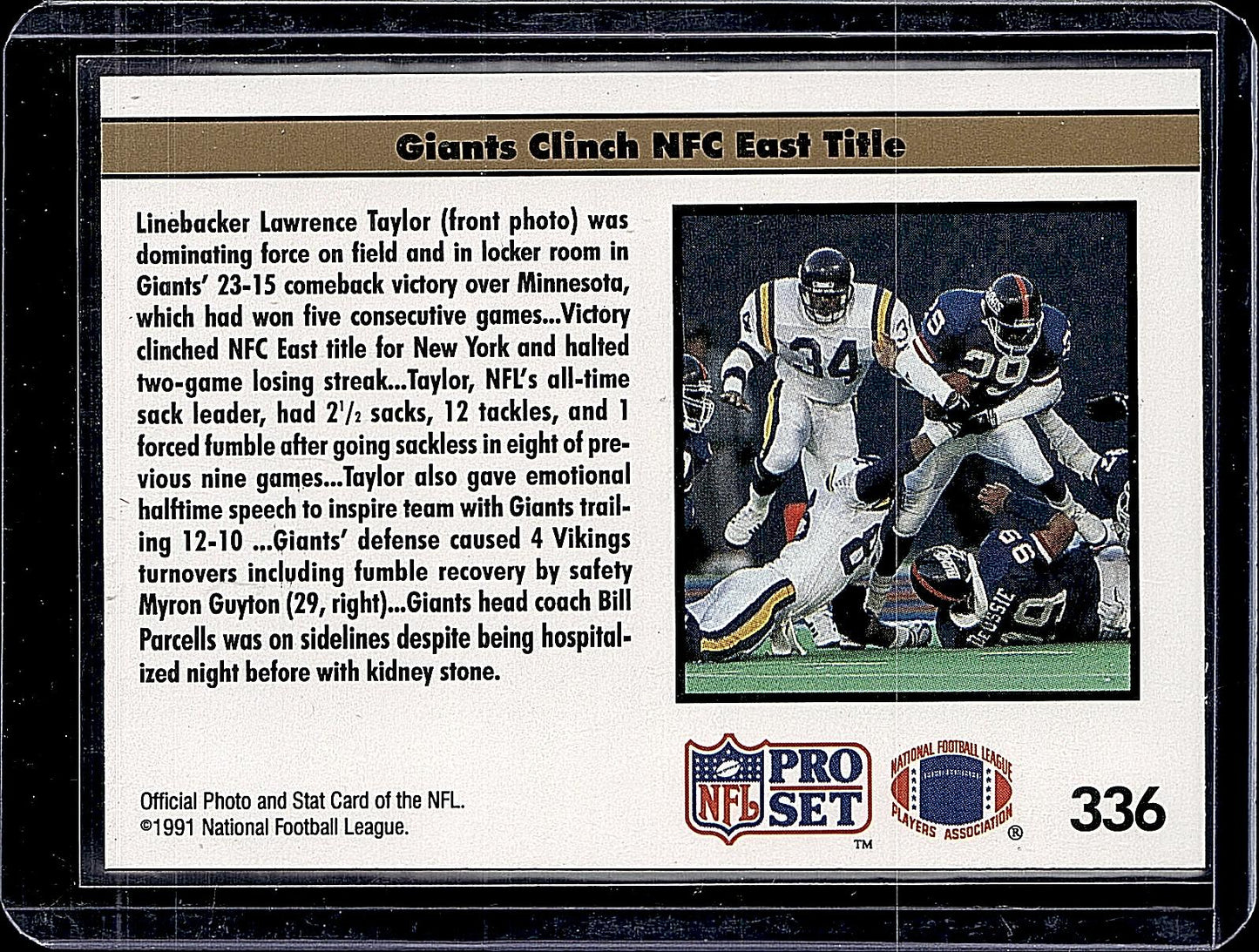 1991 Pro Set Lawrence Taylor