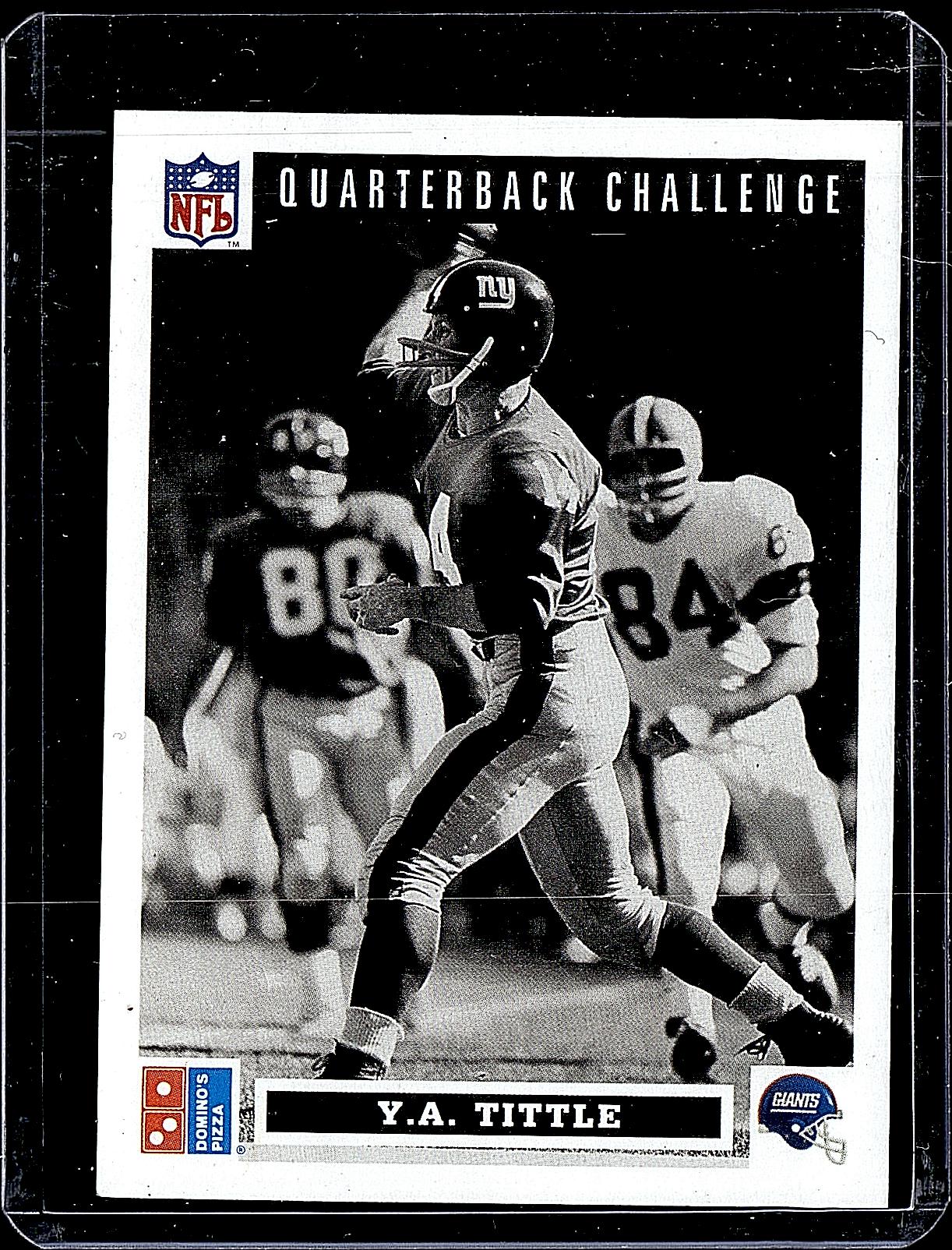 1991 Upper Deck Domino's The Quarterbacks #45 Y.A. Tittle