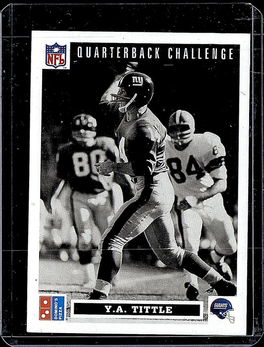 1991 Upper Deck Domino's The Quarterbacks #45 Y.A. Tittle
