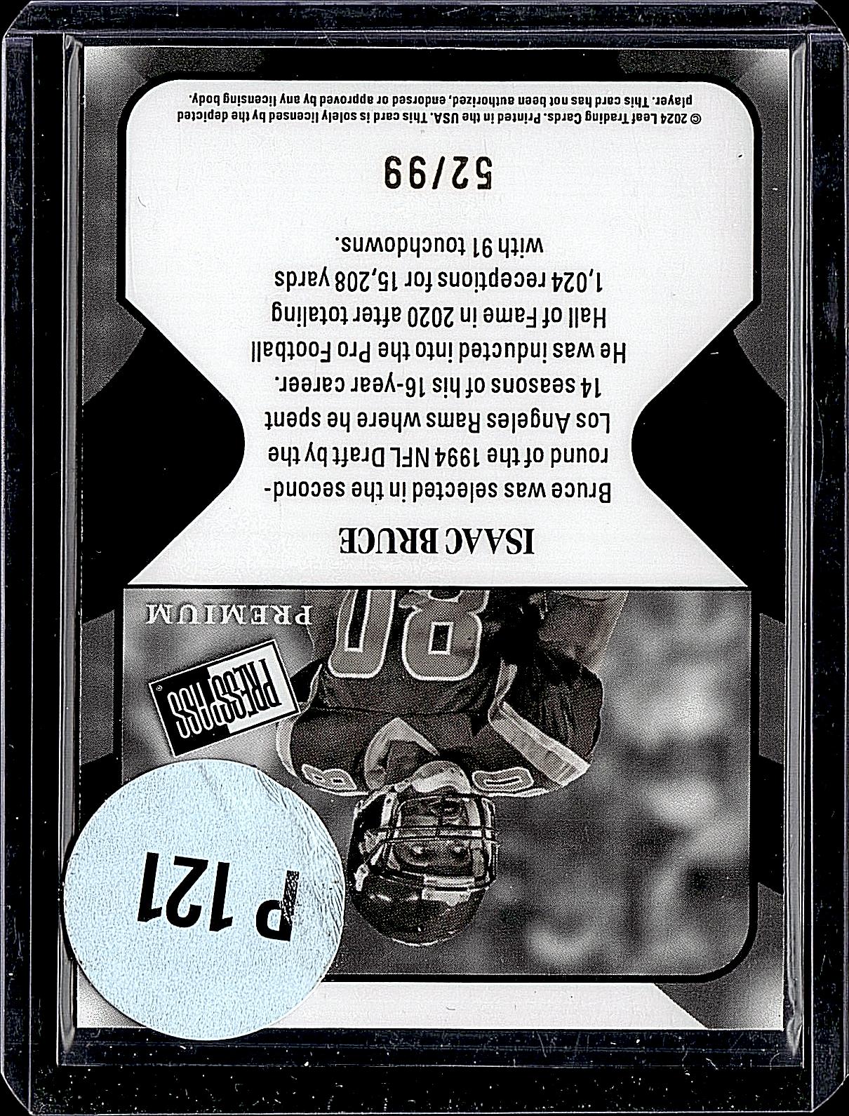 2024 Press Pass Premium #R-48 Isaac Bruce Retro #/99