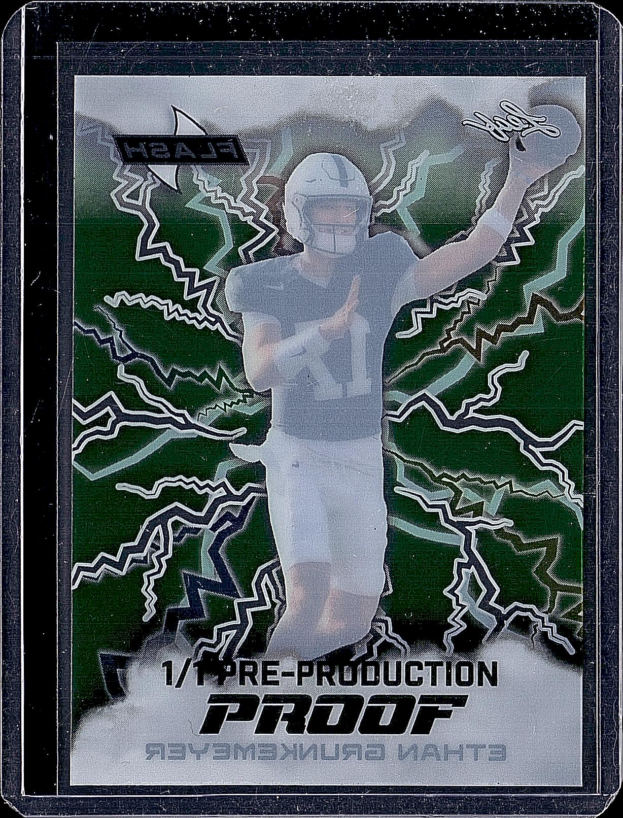 2026 Leaf Metal #SB-17 Ethan Grunkemeyer Stainless Base Prismatic Gold #/1