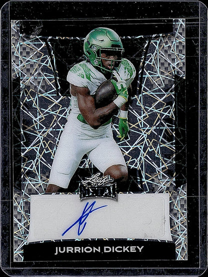 2025 Leaf Metal #BA-JD2 Jurrion Dickey Lazer Silver Autograph