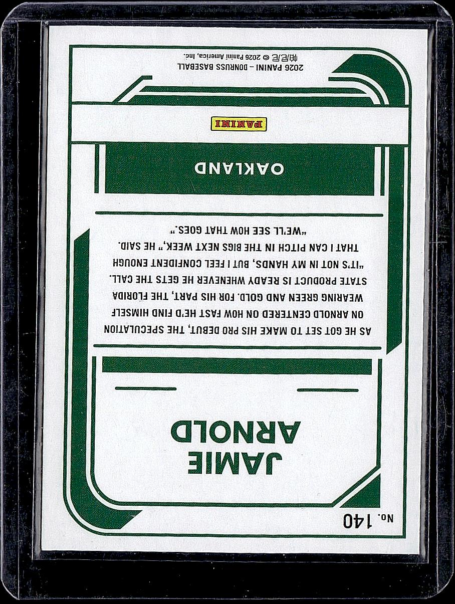 2026 Donruss #140 Jamie Arnold Rockets